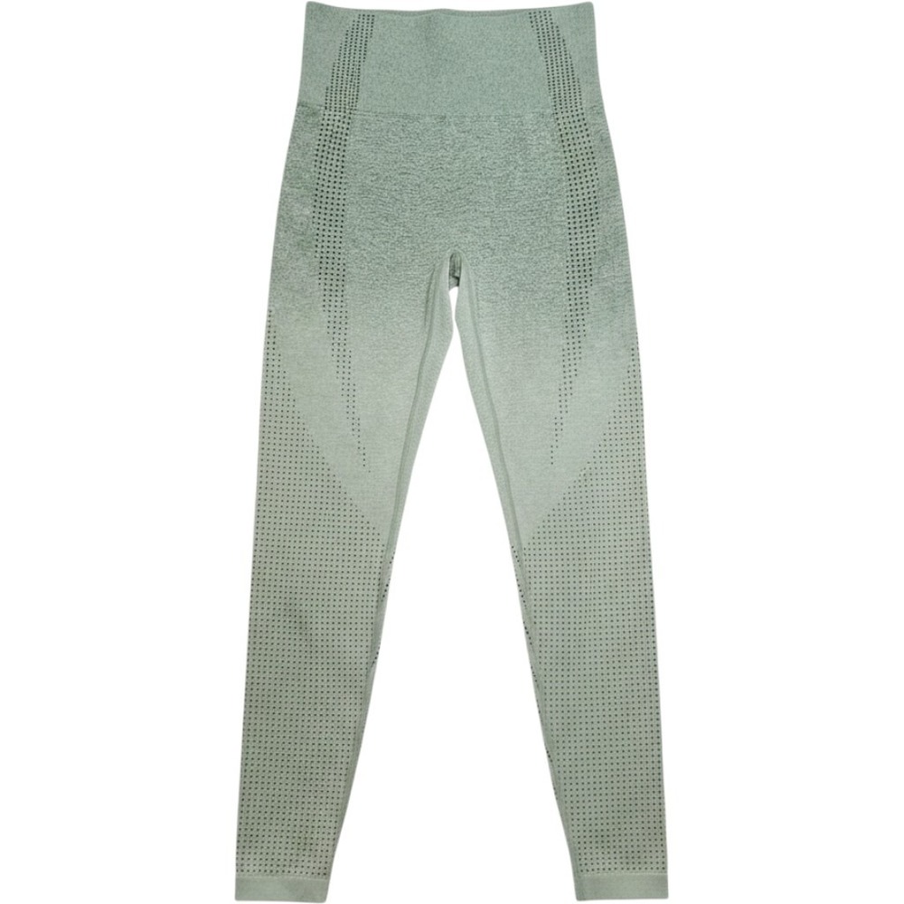 Unbranded Seamless Leggings Womens XS Green Excellent Ombre Perforated Active